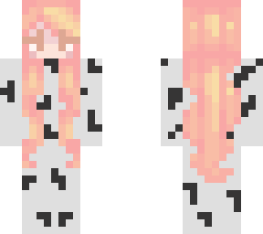 kawaii cow onesie rainbow hair aesthetic cute girl skin