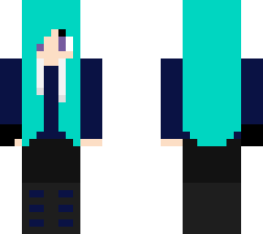 minty blue hair