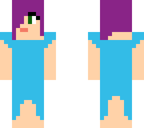 purple hair dress girl v1