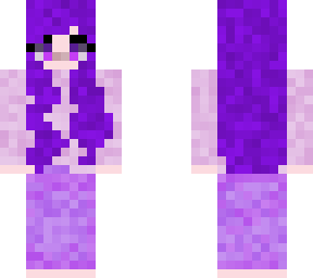 purple haird girl