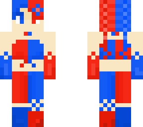 red & blue