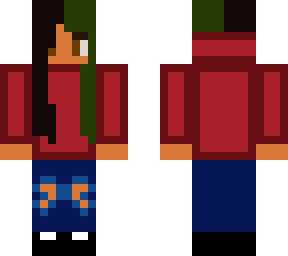 red hoodie girl