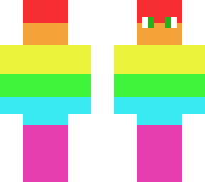 super cool rainbow man wearing rainbow headphones check his side head xd