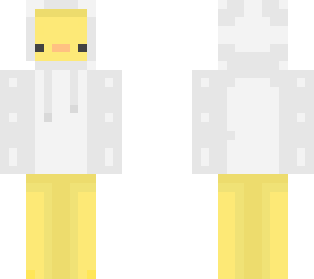 white hooded duckie