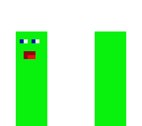 yelling green man