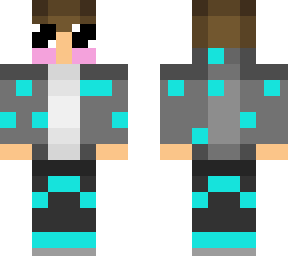 8-bit blue diamond boy