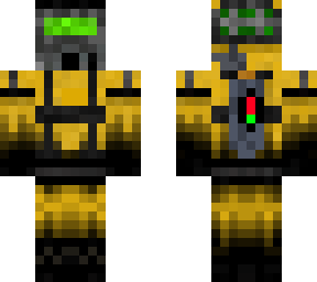 a robotic cyborg hazmat