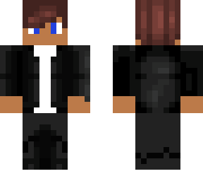 black leather jacket