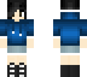 blue hoodie recoloration of that cupcake girls black hoodie