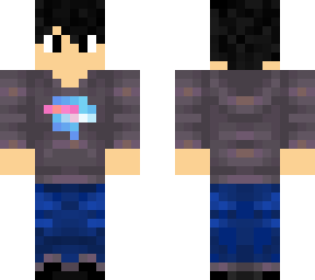 boy with mrbeast merch (black haired)