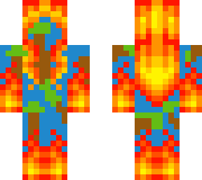 burning forest