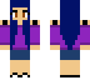 chica de pelo azul