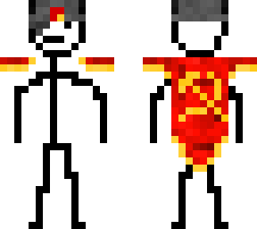 communist stickman with an eye patch