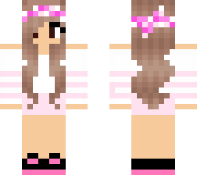 cute girl with pink alover