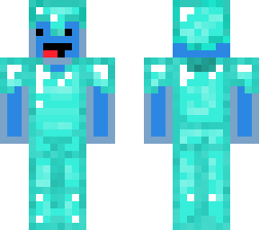 derp face with diamond armor (realistic)