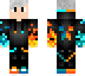 fire and ice - silver hair