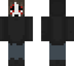 masked long haired figure