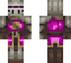 pink knight with eyes