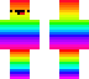 rainbow chin and head derp