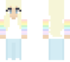 simple rainbow girl
