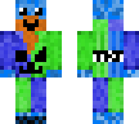smiling blue creeper (patricks day version)