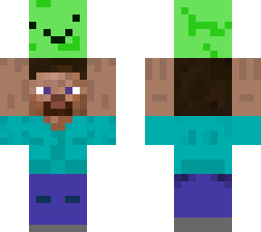 steve holding derp slime