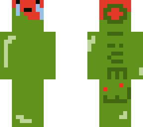 an olive but with faces