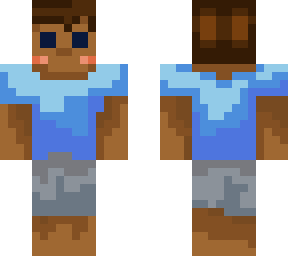blue t-shirt girl