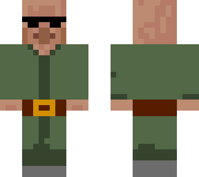 cool villager with belt