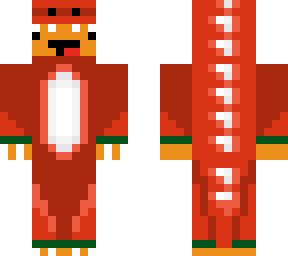dino in red pjs