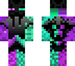 Half Purple Half Green Enderman Hoodie | Minecraft Skin