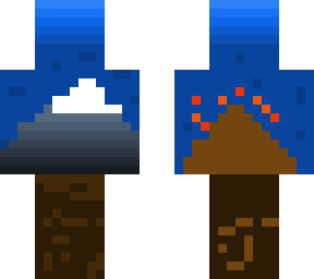 mountain and volcano