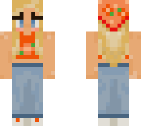 orange hippie blonde flower child
