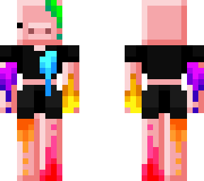 pig with colours