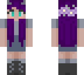 purple hair girl