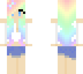 rainbow cute girl
