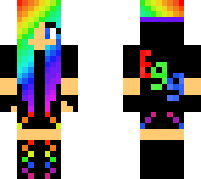 rainbow egg girl