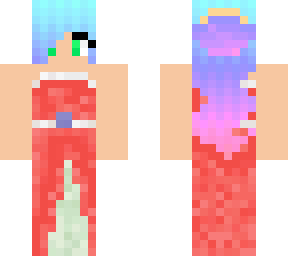 rainbow hair dress girl v4