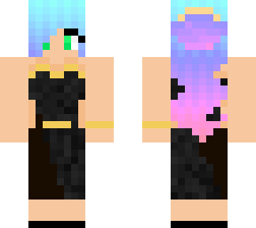 rainbow hair dress girl v5