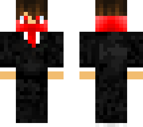 red hacker with business suit