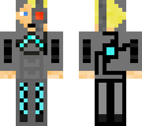 rich cyborg with multiple layers (male, robot)