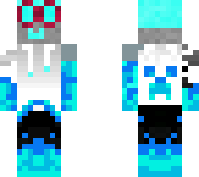 robot wearing clothes with fire hands