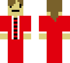 a guy in a red tuxedo