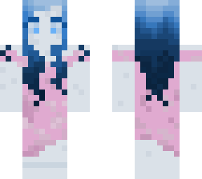 blue-haired galaxy girl