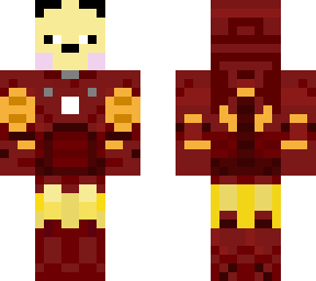 derpy peachu in a iron man costume