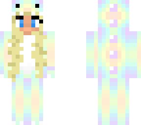 holographic blonde girl