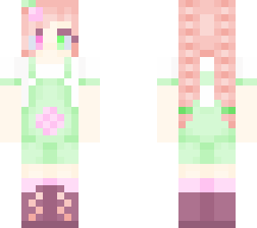 peach mint girl