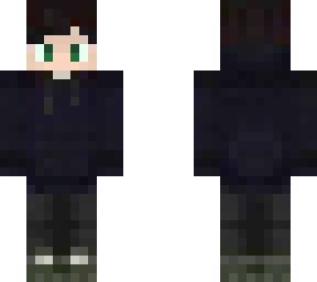 puprple / black hoodie boy