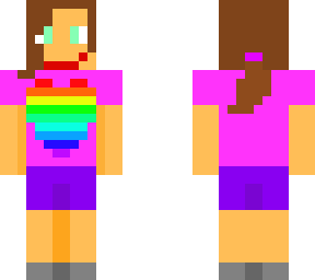 rainbow big kid with pony tail