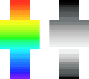rainbow/black and white gradient